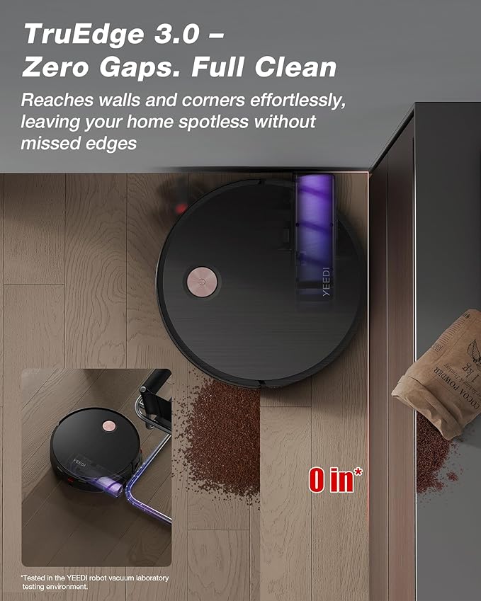 Yeedi S20 Infinity Robot Vacuum&ampMop with 19500Pa Blast Suction PowerBoost Charging OZMO Roller 2.0 Self-Washing Bagless OmniCyclone Station with Hot Mop Washing&ampHeat Drying AIVI 3D Naviga