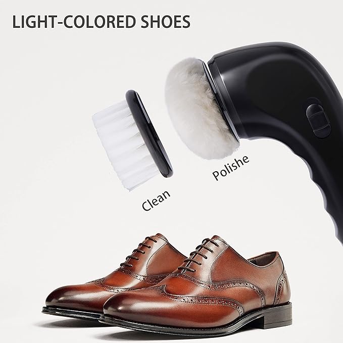 Electric Shoe Cleaner Brush Electric Shoe Polisher Brush Shoe Shiner Dust Cleaner Portable USB Leather Cleaner Care Kit for Leather Shoes Sneaker