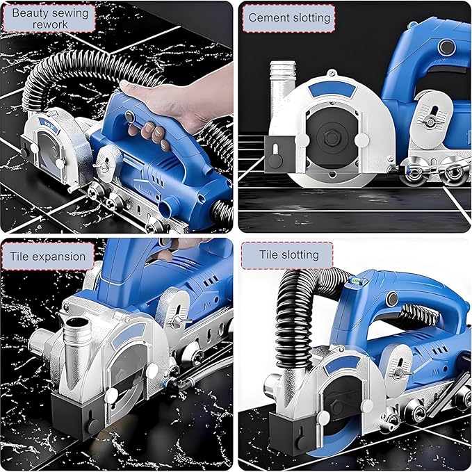 Professional Grout Removal Machine for RenovationTile Grout Remover Machine with 9000RPM &amp Diamond Blade for Cleaning Grout Between TilesTile Joint Cleaner Tile Joint Cleaning Machine