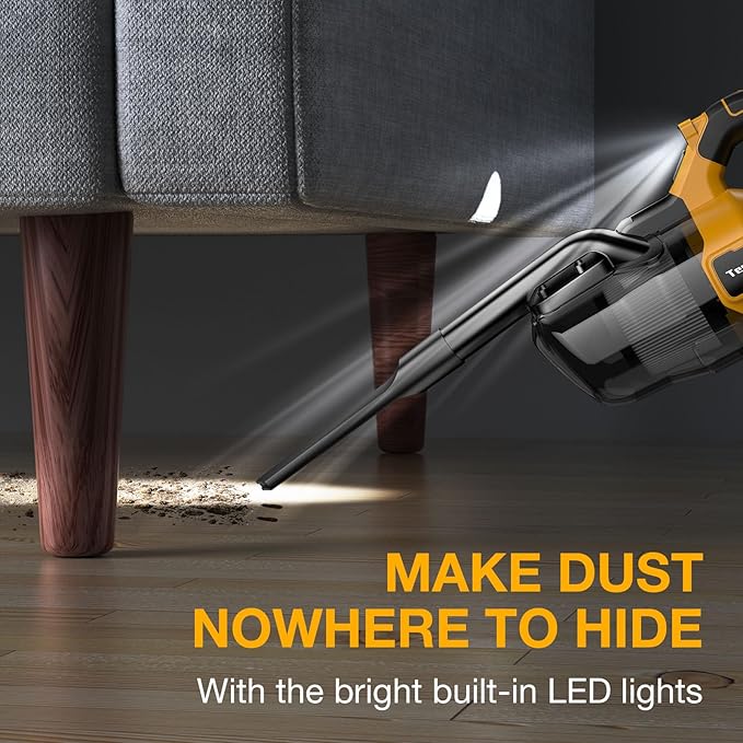 Cordless Vacuum Cleaner for Dewalt 20V MAX Battery Handheld Vacuum Cleaner for Home Car Hardwood Floor Carpet Portable Shop Vacuum with Washable HEPA Filter(Battery Not Included)
