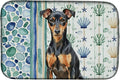 Caroline's Treasures Manchester Terrier Coastal Sea Glass Dish Drying Mat Absorbent Dish Drying Mat Pad for Kitchen Counter Dish Drainer Mat for Countertop 14 x 21 Multicolor
