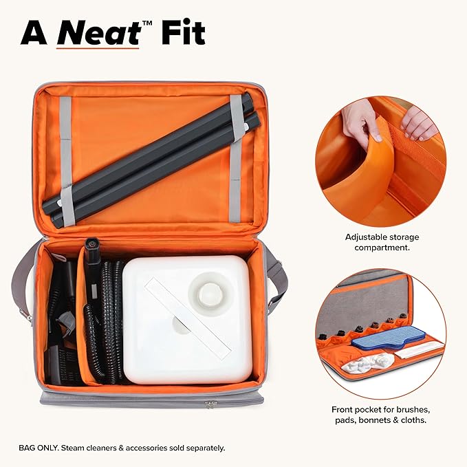 Dupray The Awesome Bag for Neat &amp Neat Plus Steam Cleaners Adjustable Storage &amp Carrying Case Durable Polyester with Shoulder Strap and Top Handle
