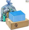 Generic Large 45-50 Gallon Heavy Duty Trash Can Bags|2 Mil |Blue Thickened/Plastic Bag-Kitchen&ampYardBuildingOutdoorHotel Property-Made in the USA (100)