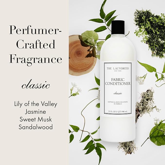 The Laundress Signature Fabric Conditioner Classic Concentrated Fabric Softener Liquid Soften Fabrics Reduces Static128 Fl Oz