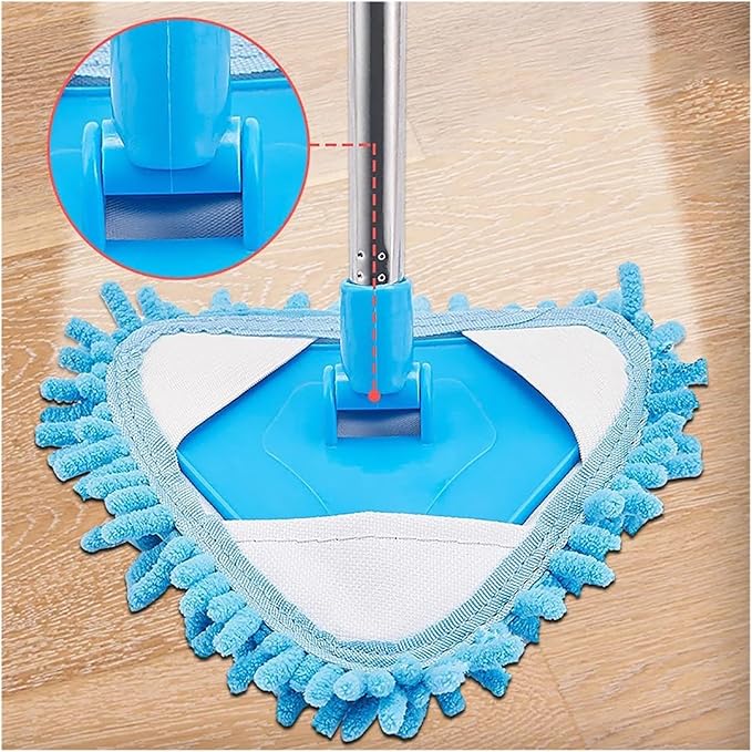 Triangle Retractable Wall Cleaning Mop Ceiling Air Conditioner Dust Removal Mini Small Home Clean Floors Tool
