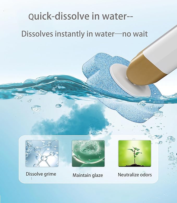 Disposable Toilet Brush with 48 Refill Heads and Holder– Includes Storage Caddy&ampToilet Bowl Wand Wall-Mount Scrubbing Toilet Brush Bathroom Cleaning Kit (1 Wand+48 Refills)