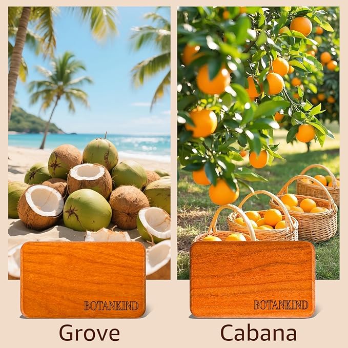Car Air Freshener- Original Wood Air Freshener-Car Odor Eliminator for Visor Clip-Long Lasting Scent Vehicle Scent Diffuser for Truck SUV Sedans - 4 pack Included 2 Clips (Teak-Amber-Cabana-Grove)