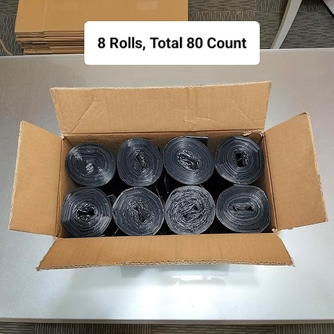 80 Count | Contractor Garbage Bags | 55 Gallon Contractor Bags Heavy Duty | 2 Mil | Heavy Duty Contractor Bags | Contractor Trash Bags | Heavy Duty Trash Bags