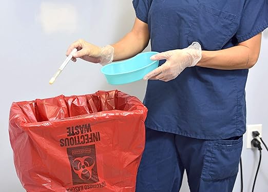 Aluf Plastics 45 Gallon (40 x 47) Red Infectious Waste Bags - Meets DOT Federal Requirements - Case of 100