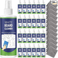 24 Pack Non-toxic Whiteboard Cleaner 8.5fl oz Dry Erase Board Cleaner with 12 Cloths Non-toxic Dry Erase Cleaning Spray Removes Stubborn Marks from Whiteboards