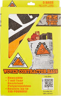 DemoBags Reusable 7 MIL 42-gallon Contractor Trash Bags 5-count box