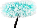 Fuller Brush Fuzzy Fan Duster – Dust &amp Clean Ceiling Fans Walls Woodwork – Polystatic &amp Microfiber Grabs &amp Holds Dust Lint Cobwebs &amp Dirt - Fan Duster Head Only (Teal)