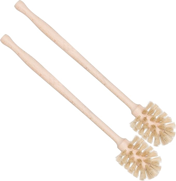 REDECKER Bottle Brush Cleaner - Horsehair and Beechwood Handle for Vases Pitchers Mugs and Baby Bottles 13-3/4 Inch - Horsehair Bottle Brush - Wooden Bottle Brush - Wood Bottle Scrubber