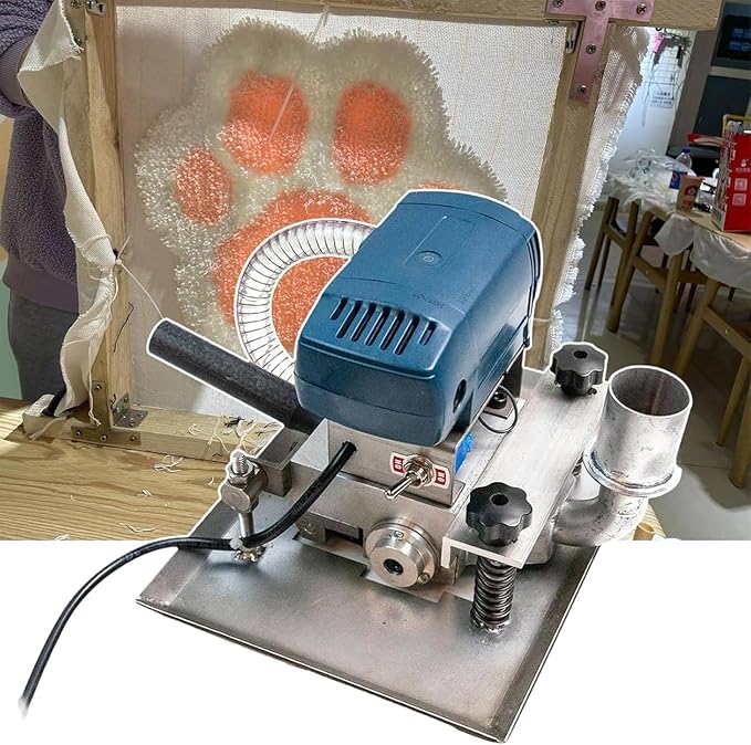 Flat Shearing Machine Trimmer 500W Handmade Rug Clean Shearing Machine Carpet Shaver Flat Rug Shearing Machine Flexible Movement Portable for Household
