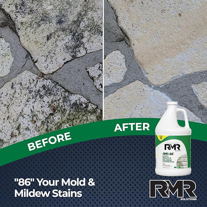 RMR-86 Instant Mold and Mildew Stain Remover Spray - Scrub Free Formula 1 Gallon