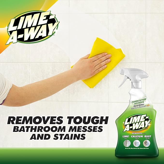 Lime-A-Way Bathroom Cleaner Removes Lime Calcium Rust 32 oz (Pack of 2)