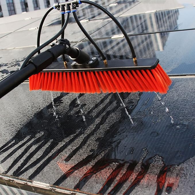 Window Cleaning Pole Kit Water Fed Telescopic Brush Extendable Cleaner Conservatory Roof Cleaning Photovoltaic and Solar Panels 3.6M-10.8M24FT/7.2M (24FT/7.2M)