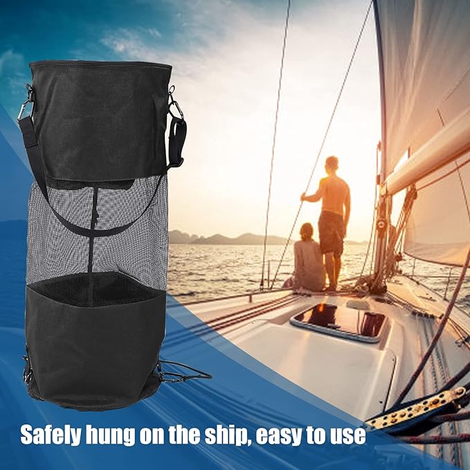Portable Mesh Trash Bags Boat Trash Bag Boat Trash Bags Container Reusable Water Proof Boat Trash Bag for Boat Garbage Storage