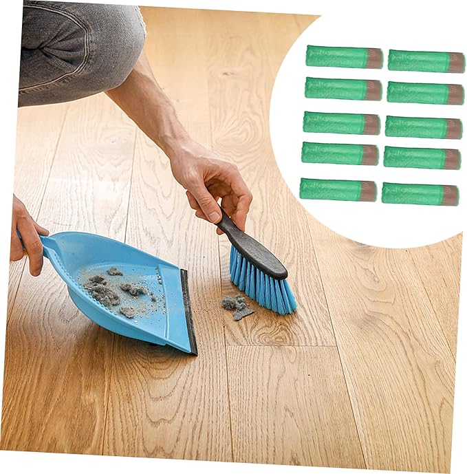 10 Packs Disposable Drawstring Trash Bags Large Capacity Leakproof Plastic Garbage Bags for Home Office Bathroom Waste Organizer
