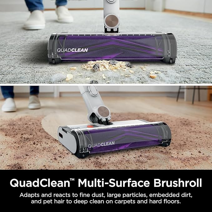 Shark R-IW1615QSL Detect Pro Cordless HEPA QuadClean Multi-Surface Stick Vacuum Grey/Silver - Certified Refurbished