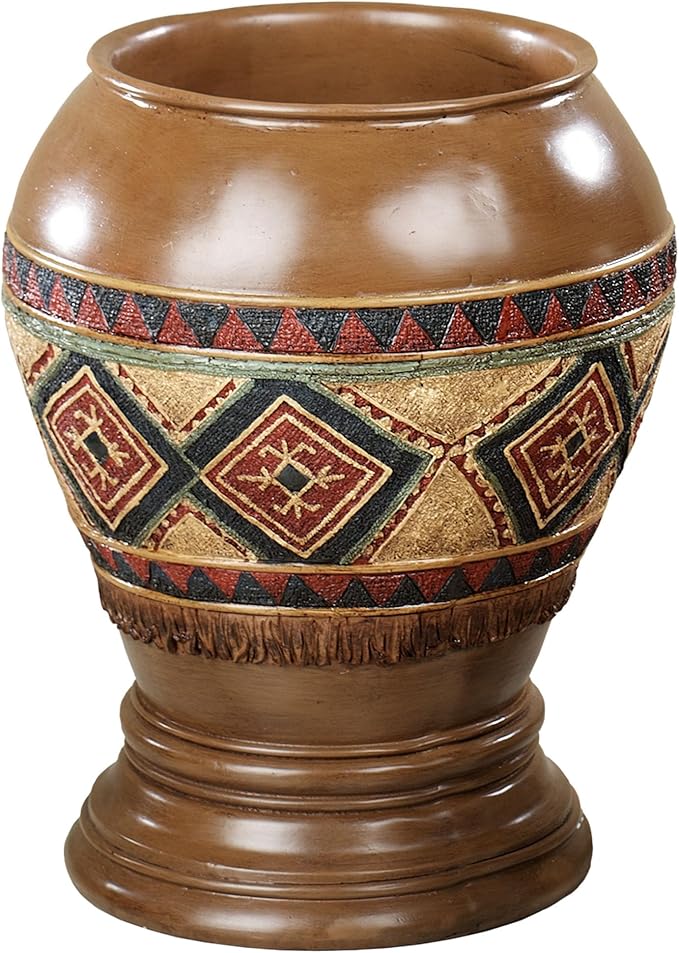 Touch of Class Tribal Spirit Wastebasket Multi Earth