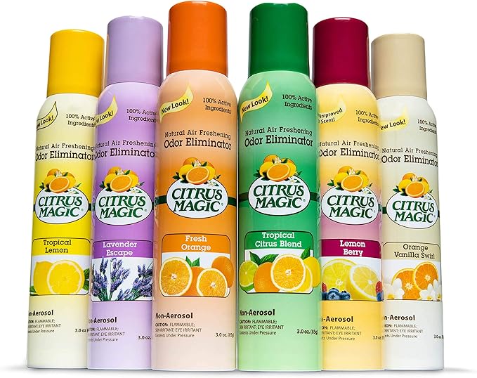 Citrus Magic Odor Eliminating Air Freshener Spray Orange-Vanilla Swirl 3-Ounce Pack of 3 3.0 oz 3 Count