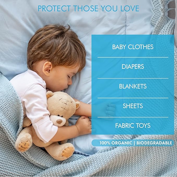 Easy Air Organic Allergy Relief Laundry Rinse Hypoallergenic &amp Fragrance Free Eliminate Odors. Asthma &amp Allergy Safe for Babies &amp Pets - 32 Fl Oz