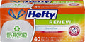 Hefty Renew Tall Kitchen Trash Bags White Unscented 13 Gallon 40 Count