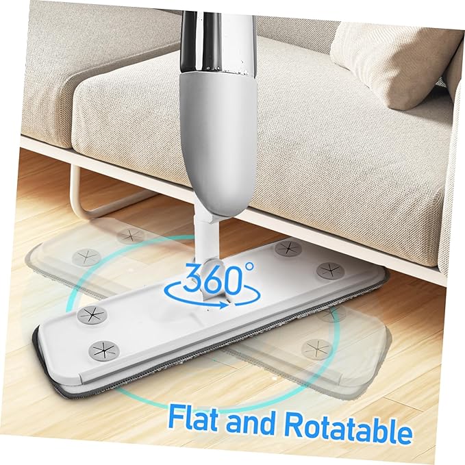 Wet Dry Microfiber Mop for Efficient Floor Cleaning Versatile Mop for Hardwood Tile and Marble with Washable Pads Water Tank for Easy Use