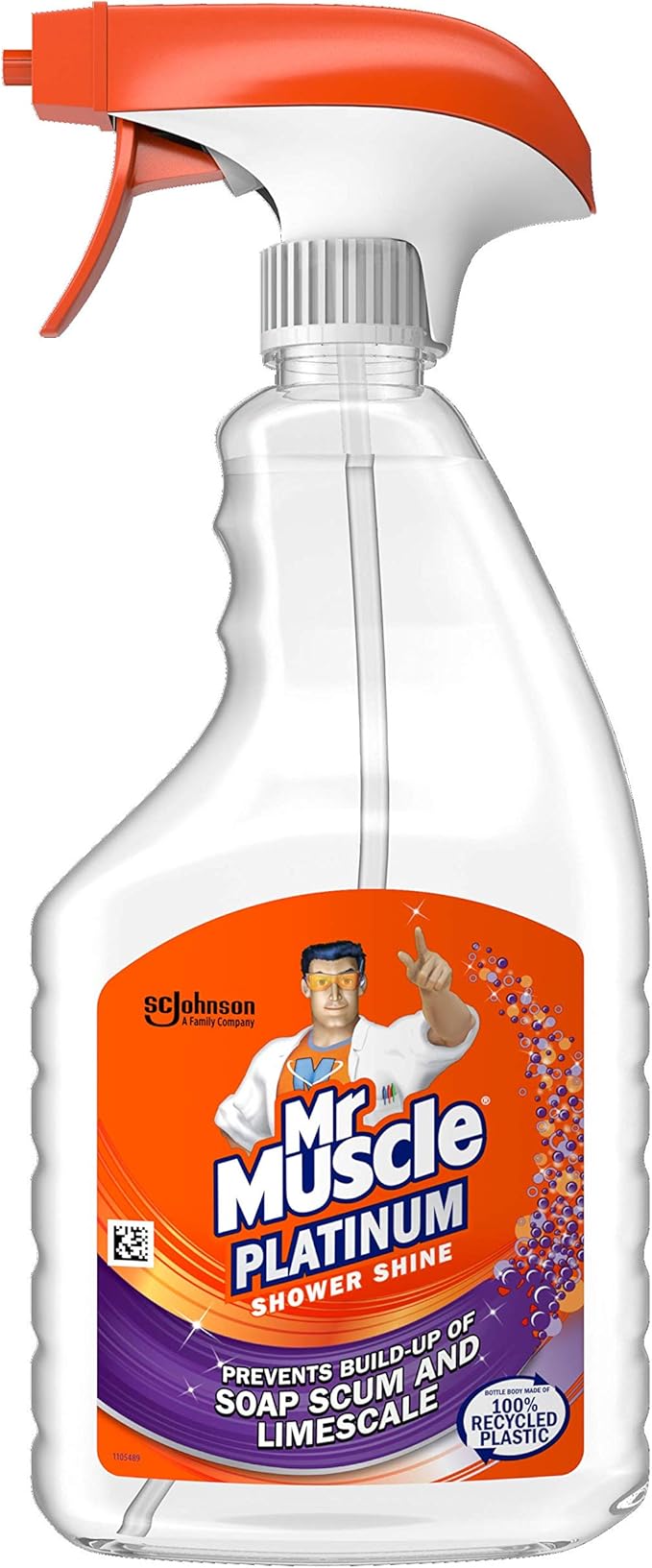 Mr Muscle Platinum Shower Shine Spray 750ml Pack of 6