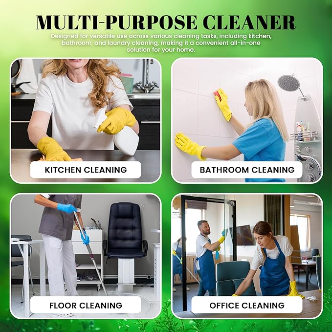 Naeterra Aromatherapy Cleaning Concentrate 16 oz - Natural All Purpose Multi Surface Cleaner - Plant Based Essential Oil Formula for Floors Glass &amp Granite - Makes 6 Gallons - Pet Safe &amp Non