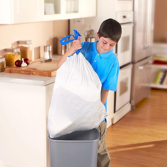 Hefty Renew Tall Kitchen Trash Bags White Unscented 13 Gallon 40 Count