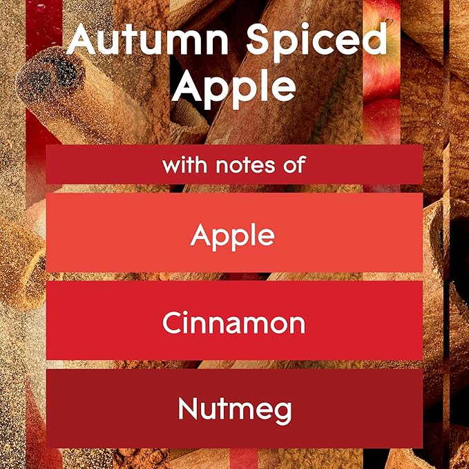 Glade PlugIns Refills Air Freshener Scented and Essential Oils for Home and Bathroom Autumn Spiced Apple 4.69 Fl Oz 7 Count
