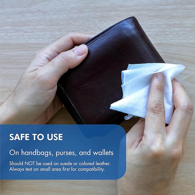 Diamond Wipes Pre-Moistened Shoe Shine Wipes Streak-Free Shoe Cleaner Pack of 50 Individually Wrapped Wet Wipes - Use On Leather Travel Essentials