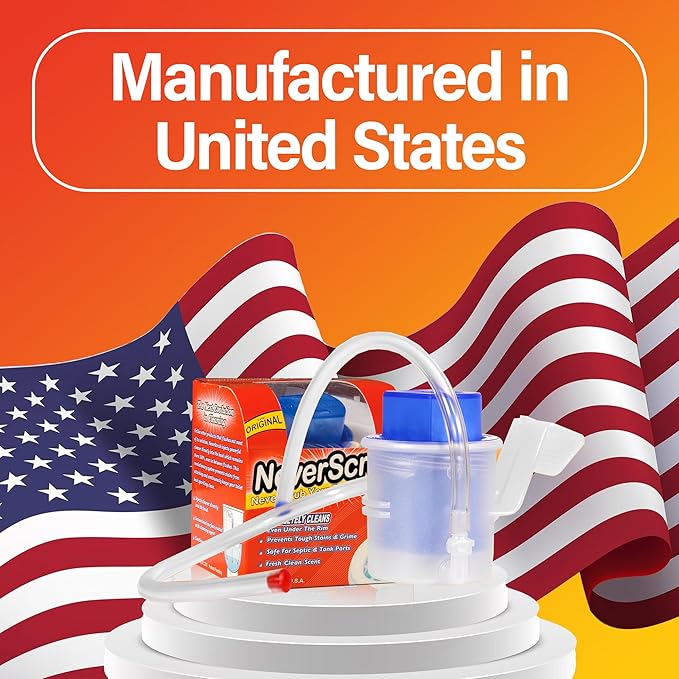 Self Cleaning Toilet System - Automatic Toilet Bowl Cleaner with Starter Cartridge &amp 6 Refils