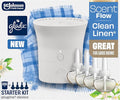 Glade Scent Flow PlugIns Air Freshener Clean Linen 1 Device + 4 Refills 2.61 fl oz