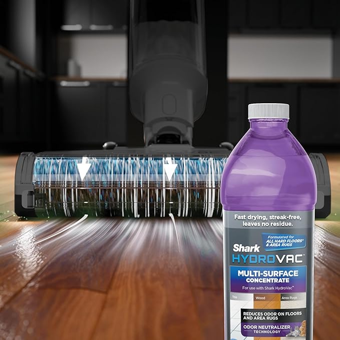 Shark HydroVac MessMaster Wet Dry Corded Vacuum Cleaner 3-in-1 Multi-Surface Vacuum Mop &amp Self-Cleaning System Lightweight Powerful Suction for Hard Floors &amp Area Rugs Navy WD161