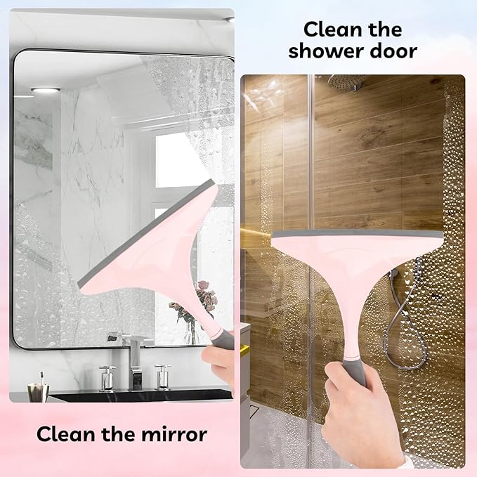 Toilet Brush 2 Pack Toilet Scrubber Brush and Holder Set Bathroom Accessories 14 Pcs Bathroom Cleaning Kit Pink Toilet Bowl Brush and Holder with 5 Brush for Bathroom Bathtub Washbasin