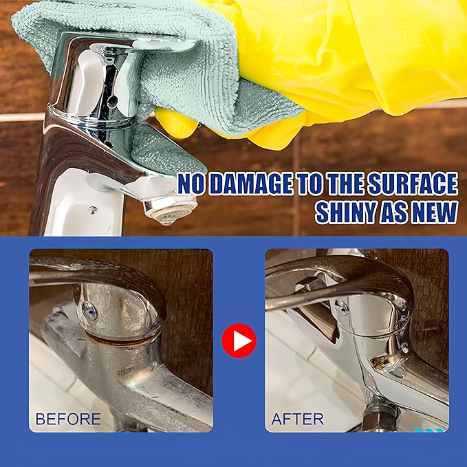 Bathroom Descaler Foam Cleaner New Stubborn Stains Cleaners Multipurpose Bathrooms Foam Cleaners 2.02 Oz All Purpose Rinse Cleaning Foams for BathtubGlassFaucetToilet (3 Pcs)