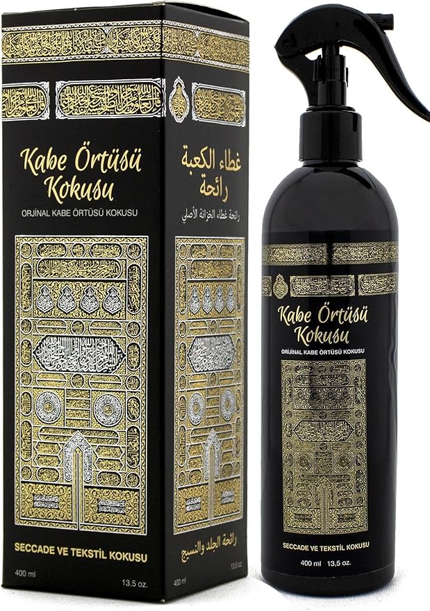 Room Spray Set Kabe Cover Medina Rawda Hajar Aswad and Makam Ibrahim Scents 400ml Air Freshener - One Size