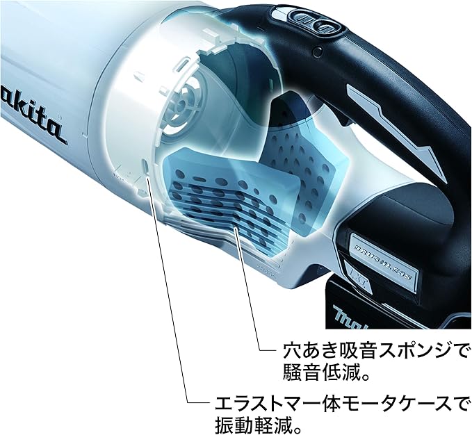 Makita CL280FDZC Cordless Vacuum Cleaner Blue Capsule Type &amp Cyclone 18 V Battery Charger Sold Separately