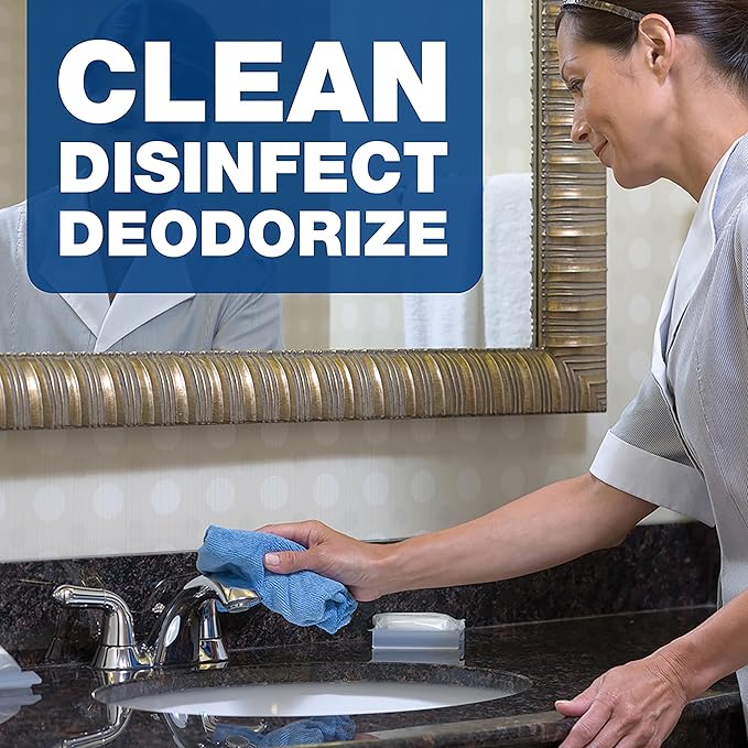 Hospital Grade Bulk Disinfecting Bathroom Sanitizer by Comet Professional Multi-Purpose Spray Cleaner Wipes up Pathogens for Commercial Use 32 oz. (Case of 6)