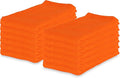 Arkwright Microfiber Huck Towels Pack of 12 Lint Free Surgical Cleaning Cloths for Glass Windows Auto Detailing and Professional Use 16 x 26 in Orange
