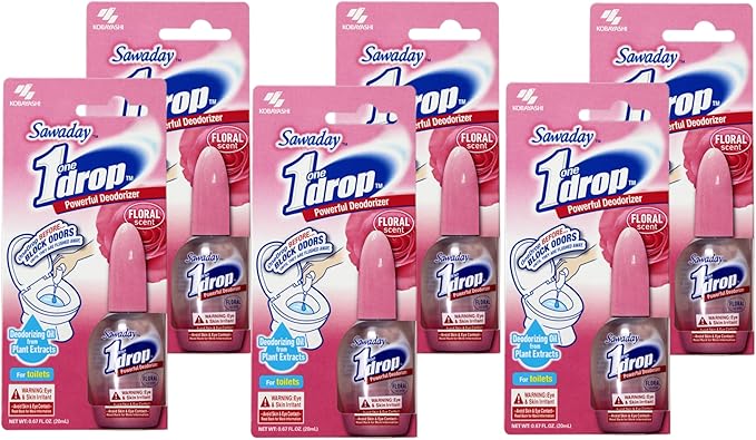 One-Drop Powerful Deodorizer Floral Scent 0.67 Ounce 6 Pack