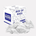 Premium White T-Shirt Cleaning Rags (10 lbs. Box) – White Cotton Rags for Cleaning Staining Painting Oil Grease &amp Dust Removal – Shop Rags Bulk for Multipurpose use