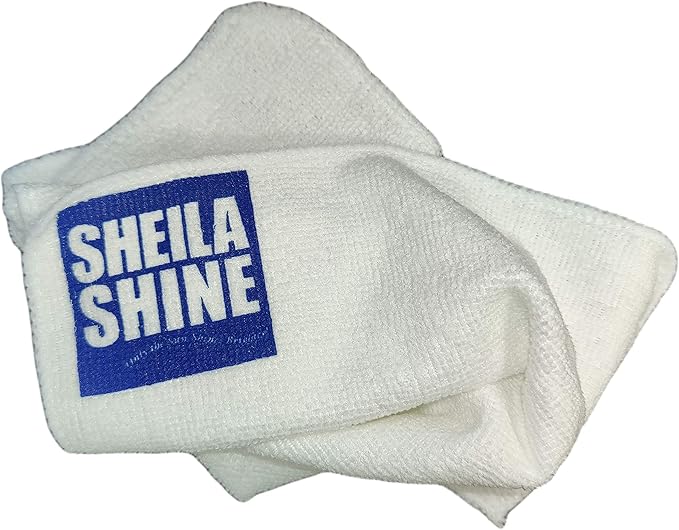 Sheila Shine 1 Quart Stainless Steel Cleaner and Polish w/Microfiber Cloth - Cleans Polishes &amp Protects Kitchen Appliances Refrigerators Sinks Ovens &amp Grills - Streak Free Stainless Sink C