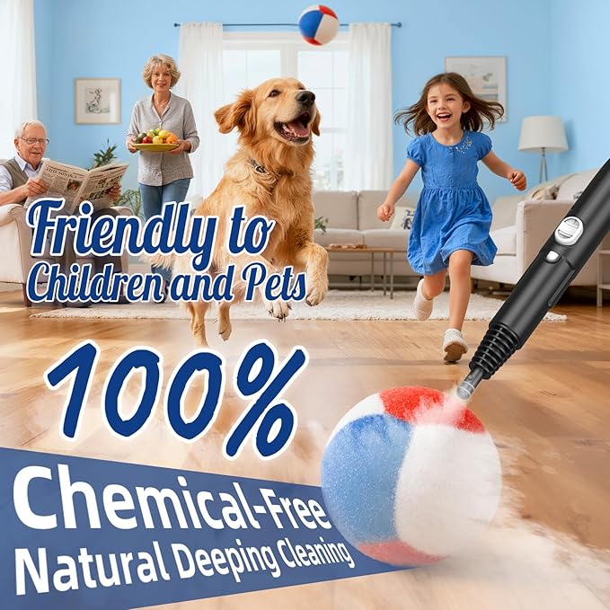 60.87oz Heavy Duty Steam Cleaner 10s Rapid Heating Handheld Steam Cleaner for Home Steamer for Cleaning for Home Car Grout Tile Floor Dirt