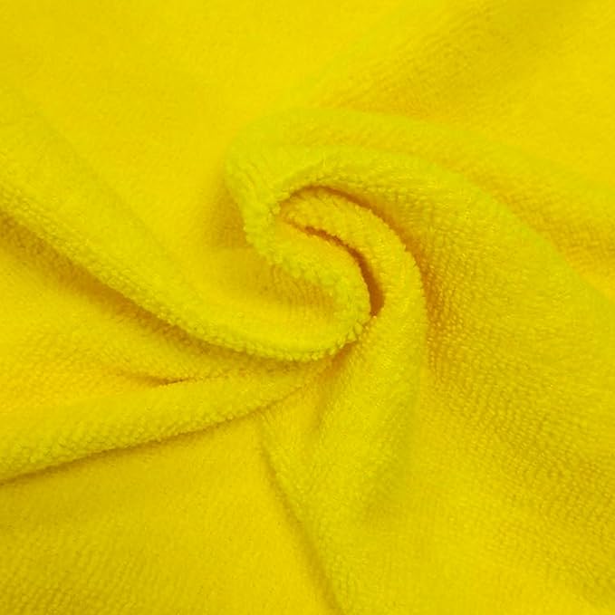 POLYTE Microfiber Cleaning Cloth 12 x 16 in Blue Green Yellow 36 Pack