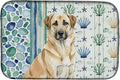 Caroline's Treasures Anatolian Shepherd Dog Coastal Sea Glass Dish Drying Mat Absorbent Dish Drying Mat Pad for Kitchen Counter Dish Drainer Mat for Countertop 14 x 21 Multicolor