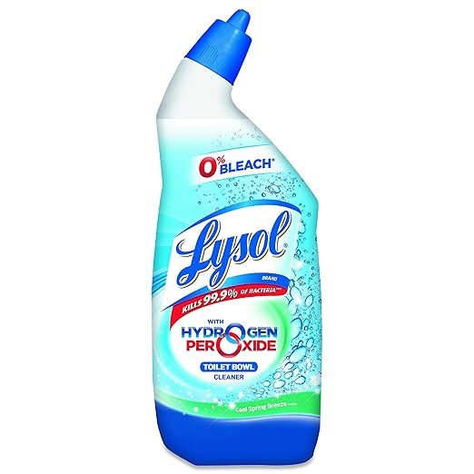 LYSOL Brand 85020CT Toilet Bowl Cleaner with Hydrogen Peroxide 24oz Angle-Necked Bottle (Case of 12 Bottles)